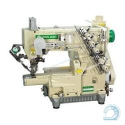 MING JANG MEGASEW MJ6000S-356 плоскошовная пятиниточная швейная машина с маленькой цилиндрической платформой