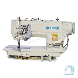 Shunfa SF 8451 двухигольная швейная машина с функцией отключения иглы и прямым приводом