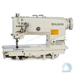 Shunfa SF 872 H двухигольная машина с увеличенными челноками и игольным продвижением материала