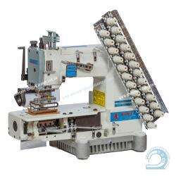 Shunfa SF008-12064P двенадцати игольная швейная машина цепного стежка для изготовления эластичных поясов
