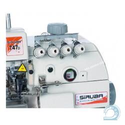 SIRUBA 747DFT-514H4-24/GB промышленный четырехниточный оверлок с двойным транспортом и устройством для присбаривания нижнего слоя материала