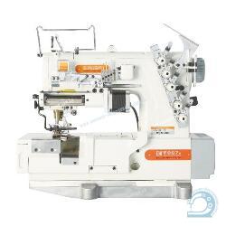 Siruba F007K-W522-240/FFC/FR/LS-A плоскошовная швейная машина (распошивалка) с устройством подачи эластичных кружев и подрезкой материала справа