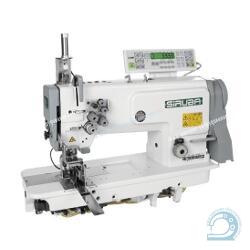 Siruba T828-42-127KL/C прямострочная двухигольная машина для выполнения кармана в "рамку" и кармана "с листочкой"