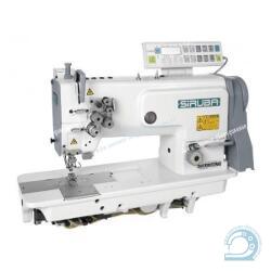 Siruba T828-45-064M/C прямострочная двухигольная машина с отключением игл для легких материалов с автоматикой