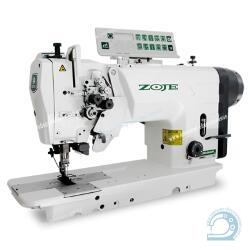 ZOJE ZJ 2845-BD-D3/PF 3/02 промышленная двухигольная машина для средних и тяжелых тканей с механизмом отключения игл