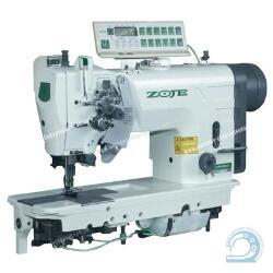 ZOJE ZJ 2875-5-BD-D3/PF промышленная двухигольная машина с автоматикой тяжелых тканей с механизмом отключения игл и увеличенными челноками