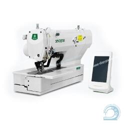 ZOJE ZJ5780BL электронный полуавтомат с интегрированным сервоприводом для выполнения удлиненных прямых и декоративных петель