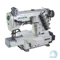ZOJE ZJC2500-156M трех игольная пяти ниточная промышленная распошивальная машина с цилиндрической платформой и верхним раскладчиком