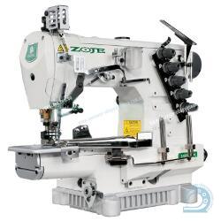 ZOJE ZJC2503-156M трех игольная пяти ниточная промышленная распошивальная машина с рукавной платформой для окантовки трикотажных изделий бейкой